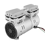 Ölfreier Luftkompressor 750W Geräuscharmer Kompressor Maximaler Druck 8 Bar Vertikaler Kompressoren 1400RPM Flüsterkompressor Liefermenge 125L/min Druckluftkompressor Geräuschpegel 69dB