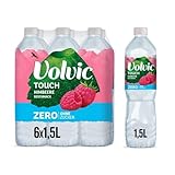 Volvic Touch Zero Himbeergeschmack – Erfrischungsgetränk aus natürlichem Mineralwasser Volvic mit Himbeergeschmack – Ganz ohne Zucker, künstliche Süßstoffe und ohne Konservierungsstoffe – 1 x 1,5 l