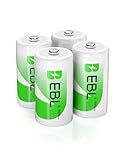 EBL Baby C Akku 5000mAh - NI-MH wiederaufladbare Batterie...