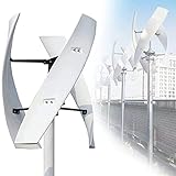 3000W 12V 24V 48V Vertikalachsen-Windturbinengenerator, tragbares Windgenerator-Kit mit Steuerung für Schiffe, Terrassen, Kabinen, Mobilheime, Garten im Freien,12V