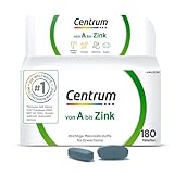 Multivitamin - Centrum Von A bis Zink– Multivitamin Tabletten mit Vitamin A-Z, hochwertiges Nahrungsergänzungsmittel zur täglichen Komplettversorgung- Vitamine, Mineralstoffe, Spurenelemente– 180St.