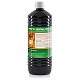 Höfer Chemie 1 L FLAMBIOL® Gereinigtes Petroleum Heizöl - zum Heizen für Campingheizung, Petroleumofen, Petroleum Laterne, Starklichtlampe (1 x 1 L)