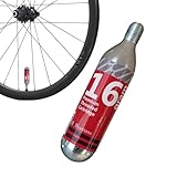 Kustimantu Kartusche für Fahrradreifen | Fahrradkartusche 16 g, tragbare Pumpe zum Aufpumpen mit Gewinde für die tägliche Wartung von Fahrrad, Straße, Stadt