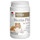 Doppelherz für Tiere Biotin Plus für Hunde - Für Hunde, die Sich in ihrer Haut wohlfühlen - Spurenelemente und Vitamine - 120 Tabletten