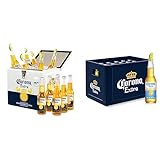 Corona Extra Coolbox - Kühltruhe mit 12 Flaschen internationales Premium Lagerbier & Cero 0