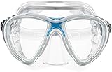 cressi Erwachsene Big Eyes Evolution Crystal Flossen, Transparent/Blau Weiß, Eine Größe
