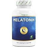 Melatonin - 365 Tabletten - 0,5 mg pro Tagesdosis (1/2 Tablette) - Laborgeprüft - Ohne unerwünschte Zusätze - Hochdosiert - Vegan