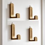 Kleiderhaken aus Holz, Wandmontage, Huthaken für Wand, multifunktionale Kleiderbügel für Kleidung, Eingangsregale für Mäntel, Hüte, Taschen, Schlüssel, Handtücher (Stil B)