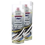 Presto 2X 459658 Kabel-GLEITSPRAY LEITUNG DRAHT VERHINDERT BRÜCHE Risse 400 ml