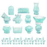 Toyvian 55 Miniaturfiguren: Mini-Figuren aus Kunstharz und Bronze – im Dunkeln leuchtende DIY-Bastelornamente für Terrarien, Gärten und Innenräume