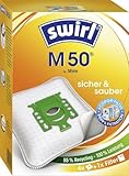 Swirl M 50 EcoPor Staubsaugerbeutel (4 Beutel), reißfeste Staubbeutel für alle Miele Staubsauger mit Beutel, 99,9 % Filterung von Hausstaub & allergenem Feinstaub