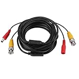 Naroote TV-Kabel, VE-Direktkabel mit Professionellem BNC-Effekt und 2,1 Mm 10 M Langem Koaxialkabel für Überwachungskamerasysteme (5M)