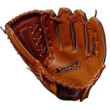 Best Sporting Baseballhandschuh braun-Natur aus Kunstleder, Größe Senior I Baseball Handschuh Erwachsene I Baseball-Fanghandschuh I Softballhandschuh I Baseball linken Sporthandschuh