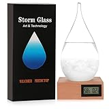 Sturm-Glas-Wettervorhersage, tropfenförmige Wettervorhersage, Flasche, Heimbüro, Desktop-Dekoration, Ornamente, einzigartig, modisch, kreativ, Weihnachts-Schneekugel