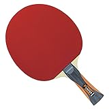 GEWO Unisex – Erwachsene Thunderball 2 hohe Kontrolle und MAXIMALER Spin Tischtennisschläger, Schwarz/Orange, One Size, 485900001