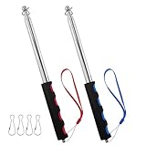 EASYKEENECOM 2 Stück Teleskop Fahnenstange, 2m Handheld...
