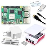 Raspberry Pi 5 8GB Starter-Kit | USB-C 27W Netzteil | Gehäuse mit Lüfter | 64GB SD Karte | Micro HDMI Kabel 1m | Raspberry Pi 5 8GB RAM