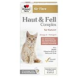 Doppelherz Haut und Fell Complex für Katzen - Mit wichtigen Omega-3 und Omega-6 Fettsäuren- 25 Licks