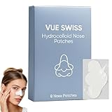 Vue Swiss Nasenpflaster, 2026 Mitesserentferner Stripes, Hydrokolloid Pflaster zur Tiefenreinigung, Tiefenreinigung, Verkleinert und Befreit Poren, Absorbiert Talg, Alle Hauttypen (1 schachtel)