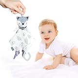 Schmusedecke für und Mädchen,Baby-Sicherheitsdecke für Kleinkinder, weich und sicher, Kuscheltier Schmusedecken, Bär, Fuchs & Hase als Geschenk, mit Guttapercha