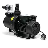 Selbstansaugende Poolpumpe SPS 50 mit Vorfilter & 4,8 m³/h Umwälzleistung - Für Pools bis 20 m³ - Energiesparend und steckerfertig