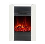 Elektrokamin Tessin von El Fuego® Farbe Weiss Kaminofen Dekokamin AY 626