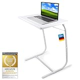 GOODS+GADGETS Table Mate II Klapptisch Klappbarer Beistelltisch Couch-Tisch Laptoptisch bis 25 kg Traglast auch für Gamer & Zocker