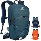 ONETOALL Diebstahlsicherer Fahrradrucksack Herren Wasserdicht, Wanderrucksack Damen Klein 12L, MTB Rucksack mit Abnehmbarem Bauchgürtel für Radsport Wandern Tagestour Reisen Pendeln