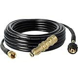 vhbw 2-tlg. Zubehör-Set kompatibel mit Bosch Aquatak 10+, 115, 10, 110, 100 Hochdruckreiniger - Anschlussadapter, Verlängerungsschlauch