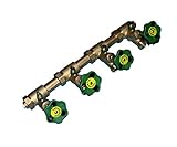 Schlösser Kompakt Verteiler DN25-4 Abgänge DN20-Wasserverteiler inkl. 2 x Rohrschelle und 2 Stockschraube