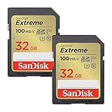 SanDisk Extreme SDHC UHS-I Speicherkarte 2er-Pack 32 GB...