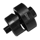 Blechlocher Lochstanzer Schraublochstanzer 50 mm Blechstanzer Lochschneider mit Sechskantadapter für Küchenarmaturen, Spüle, Stahlplatte, Edelstahl, Metall