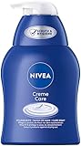 NIVEA Creme Care Pflegeseife (250 ml), milde Handseife mit original NIVEA Duft für sanfte Reinigung, Flüssigseife pflegt und verwöhnt die Haut mit extra cremig-zartem Schaum