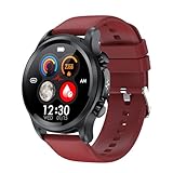 PLCPDM E400 Smartwatch Herren Damen Fitnessuhr Sport 360X360 Auflösung Multi Sportmodi