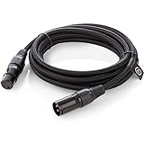 Elgato XLR Cable – Geschirmtes Mikrofonkabel für Studioaufnahme und Liveproduktion, vergoldete Kontakte, Stecker auf Buchse, für Mikrofonpegel und symmetrischen analogen Line-Pegel, 3 m