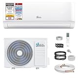 Kältebringer Split Klimaanlage - 9000 BTU (2,6 kW) - Klimagerät mit Heizfunktion, WiFi & App, bis 45qm, sehr leise - Set mit 5m Kupferleitung, Kältemittel R32, Montagematerial