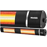 tectake® Infrarot Heizstrahler mit Fernbedienung als Wandheizung oder für Decke, outdoor und indoor, Wärmelampe hängend für Terrasse, Infrarotheizung Camping, elektro Wärmestrahler 3000W