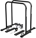GORNATION Premium Dip Barren, Dip Stange, Verstellbares Calisthenics & Fitness Trainingsgerät mit rutschfesten Füßen, Dip Station für Home und Outdoor Workout Bars