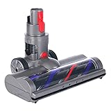 KENVOR Bürste kompatibel mit Dyson V7, V8, V10, V11, V15, Zubehör für Bodenbürsten mit Direktantrieb und 4 LED-Leuchten für Kurzflorige Teppiche und Hartböden