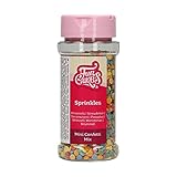 FunCakes Mini Konfetti: Kuchenstreusel, guter Geschmack, perfekt zum Dekorieren von Kuchen, Konfetti-Streusel. 60 g.