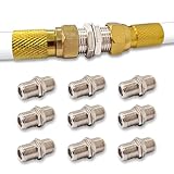 Premium X 10x F-Verbinder - Zinklegierung Sat Kupplung,...