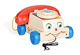 Fisher Price Classics 1694 Chatter-Spielzeugtelefon, Retro-Nachziehspielzeug für Babys, Kleinkind-Telefon, Rollenspiel für Kinder, Baby-Telefon, Retro-Spielzeug Geschenk ab 1 Jahr