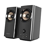 CREATIVE T60 2.0 HiFi-PC-Lautsprecher, USB-C-Audio, Mikrofon, Headset-Anschluss, Bluetooth 5.0, 3,5mm-AUX-In, 60W Spitzenleistung, für PC, Laptop, MAC