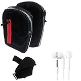 K-S-Trade Qualitativ & Innovativ Outdoor Gürteltasche Holster Umhängetasche + Kopfhörer Für Samsung Galaxy A23 5G Schwarz Handy Tasche Case