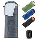 Forceatt Schlafsack 4 Jahreszeiten Schlafsack kleines packmaß Winterschlafsack Deckenschlafsack Camping, Reise, Festival Geeignet für Verschiedene Jahreszeiten(1.6KG)