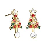 1 Paar hypoallergen Hypoallergen Hypoallergen Humme Ohrstecker Weihnachtsbaum Netter Weihnachtsschmuck für Frauen für Frauen.