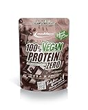 100% Vegan Protein Zero Protein Pulver ohne Zucker 500g Creamy Chocolate - Leckerer High Protein Shake mit 21g Proteinen aus 4 Eiweißquellen
