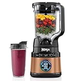 Ninja 2-in-1 Detect Power Mixer Pro & Single Serve, 1200W Mixer mit Krug, & Single Serve Tassen, Smoothies mixen, Gemüse hacken & Frozen Drinks mixen, Schwarz & Kupfer, TB301EU