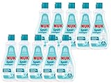 NUK Spülreiniger für Babyflaschen – 10 x 500 ml – Parfümfrei & pH-neutral – Ideal für Flaschen, Sauger & Zubehör – Babygeschirrreiniger ohne Duftstoffe