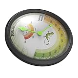 CIYODO Thermometer Für Reptilien Hygrometer Zur Temperatur Und Feuchtigkeitsmessung Für Terrarien Und Aquarien Mechanisches Design Batterien Großes
